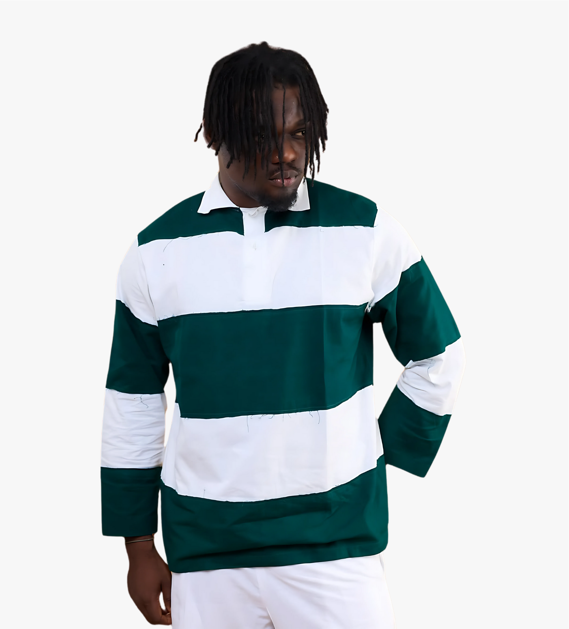 Polo rayé oversize