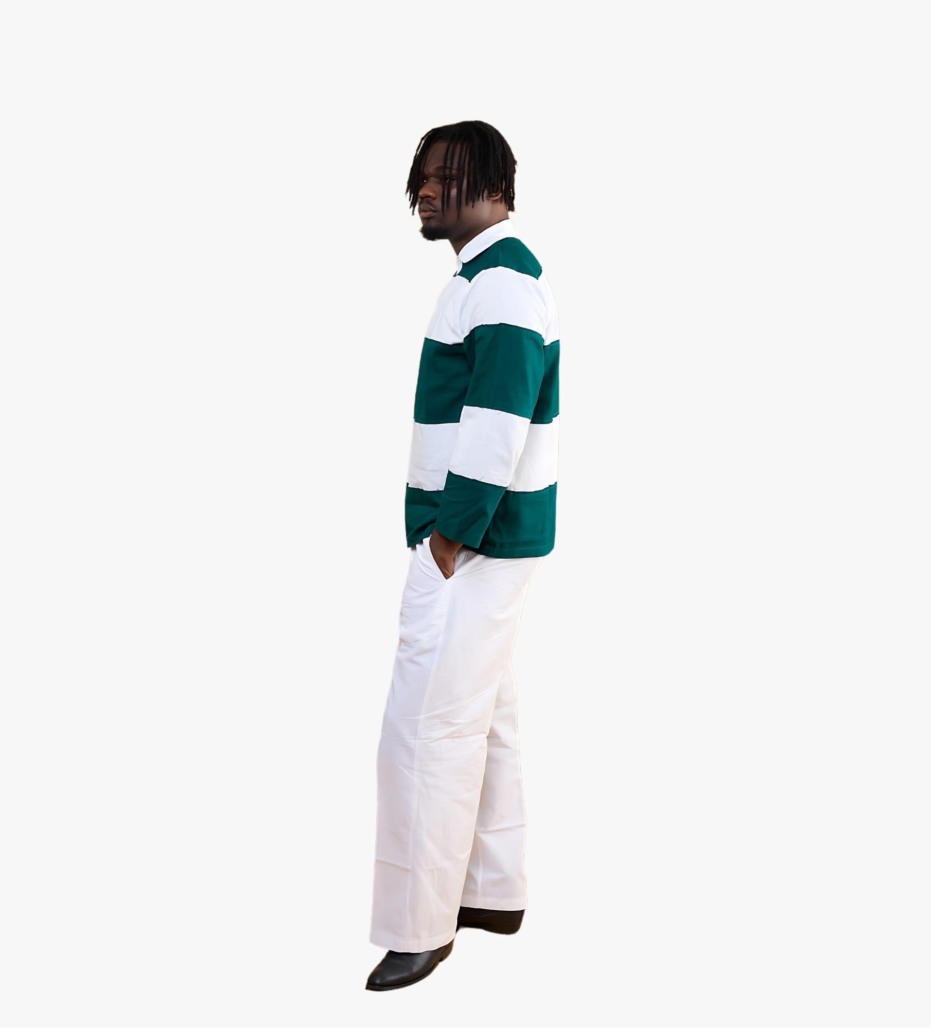 Polo rayé oversize