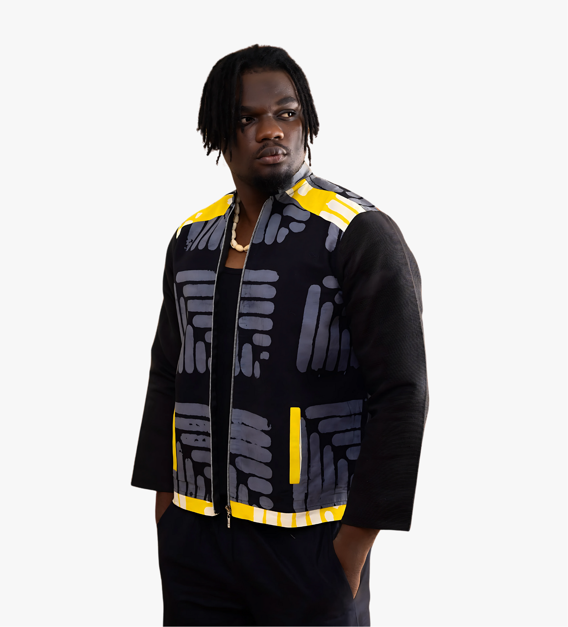 Veste artisanale imprimée