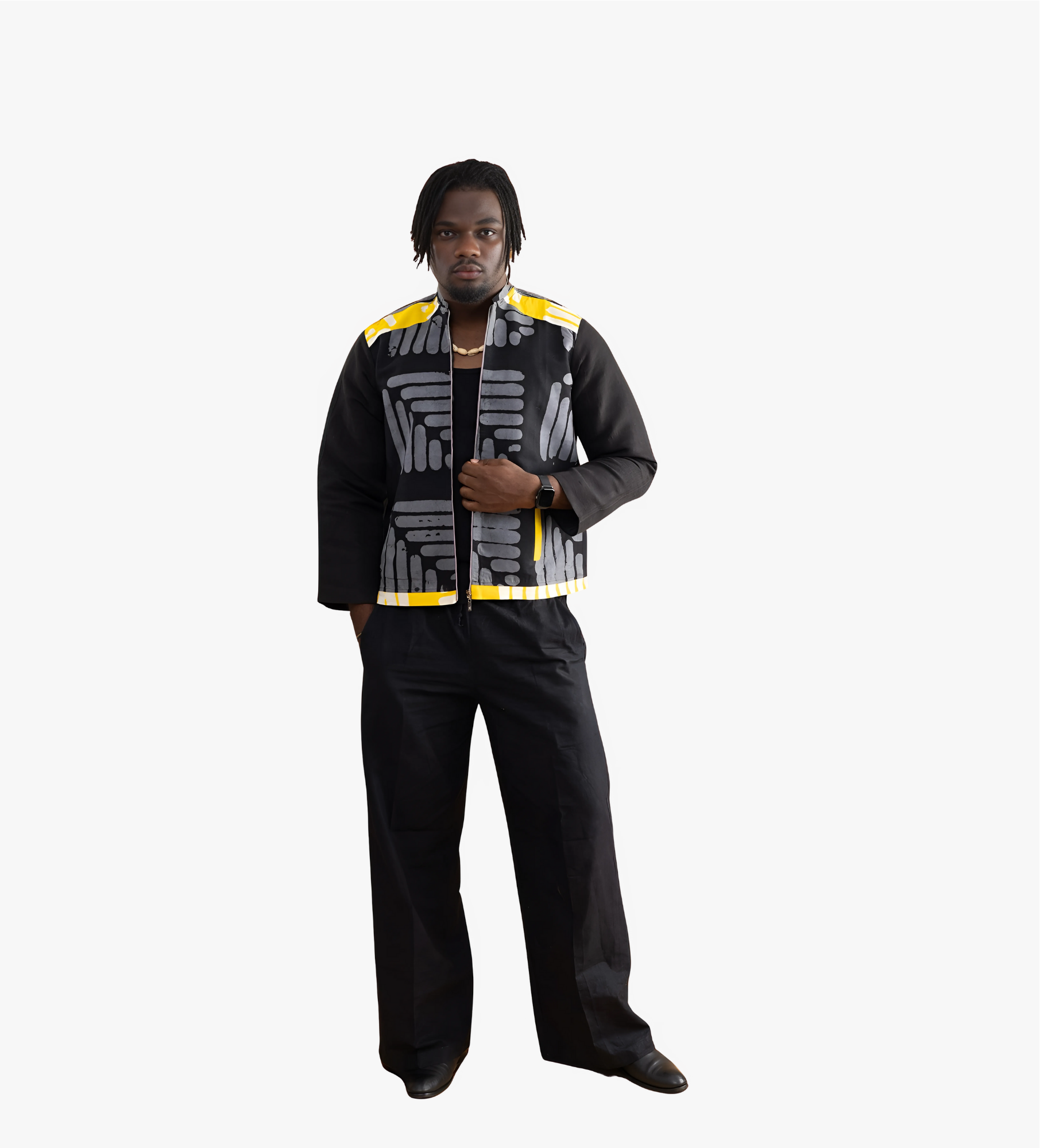 Veste artisanale imprimée