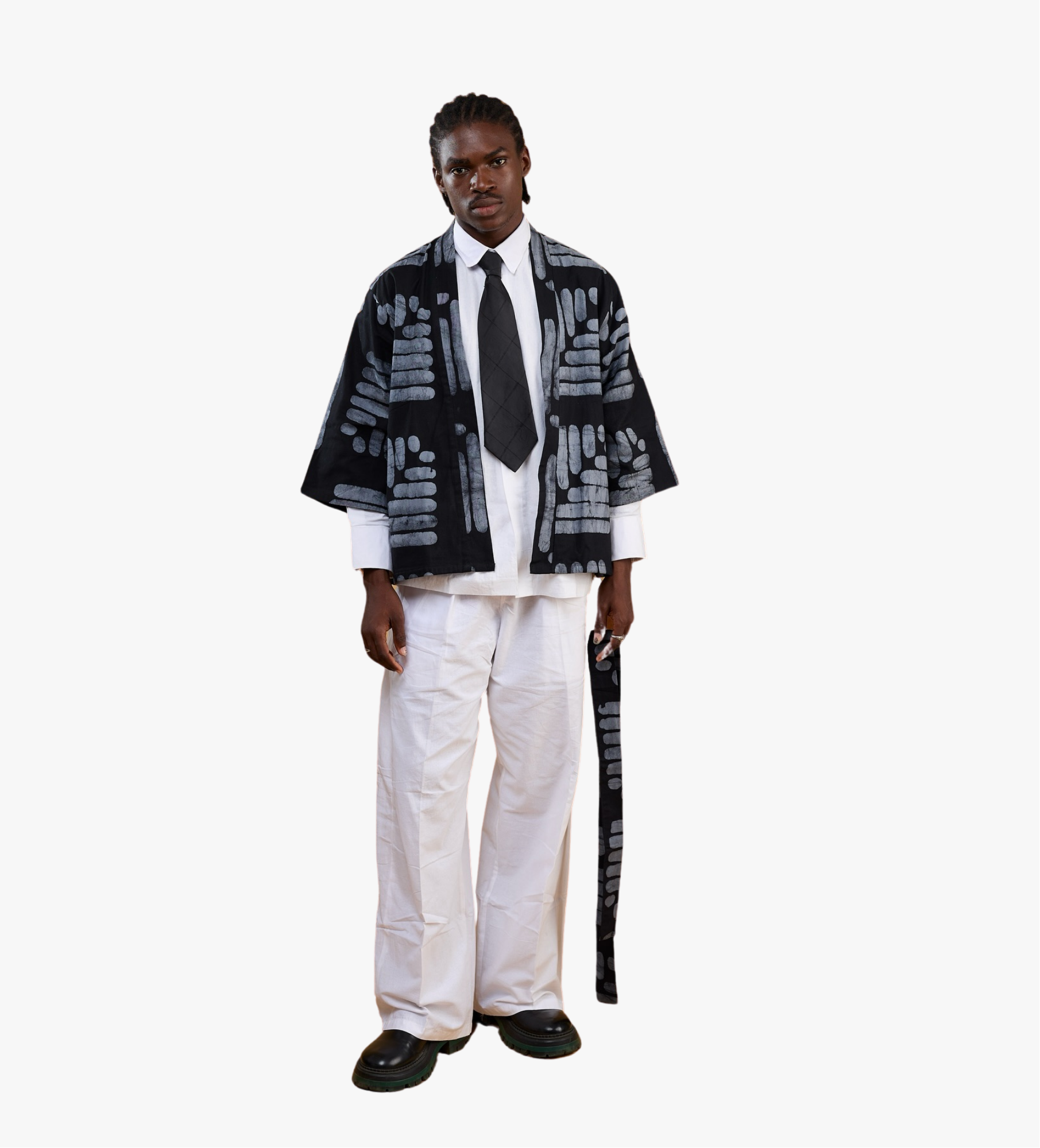 Kimono imprimé artisanal