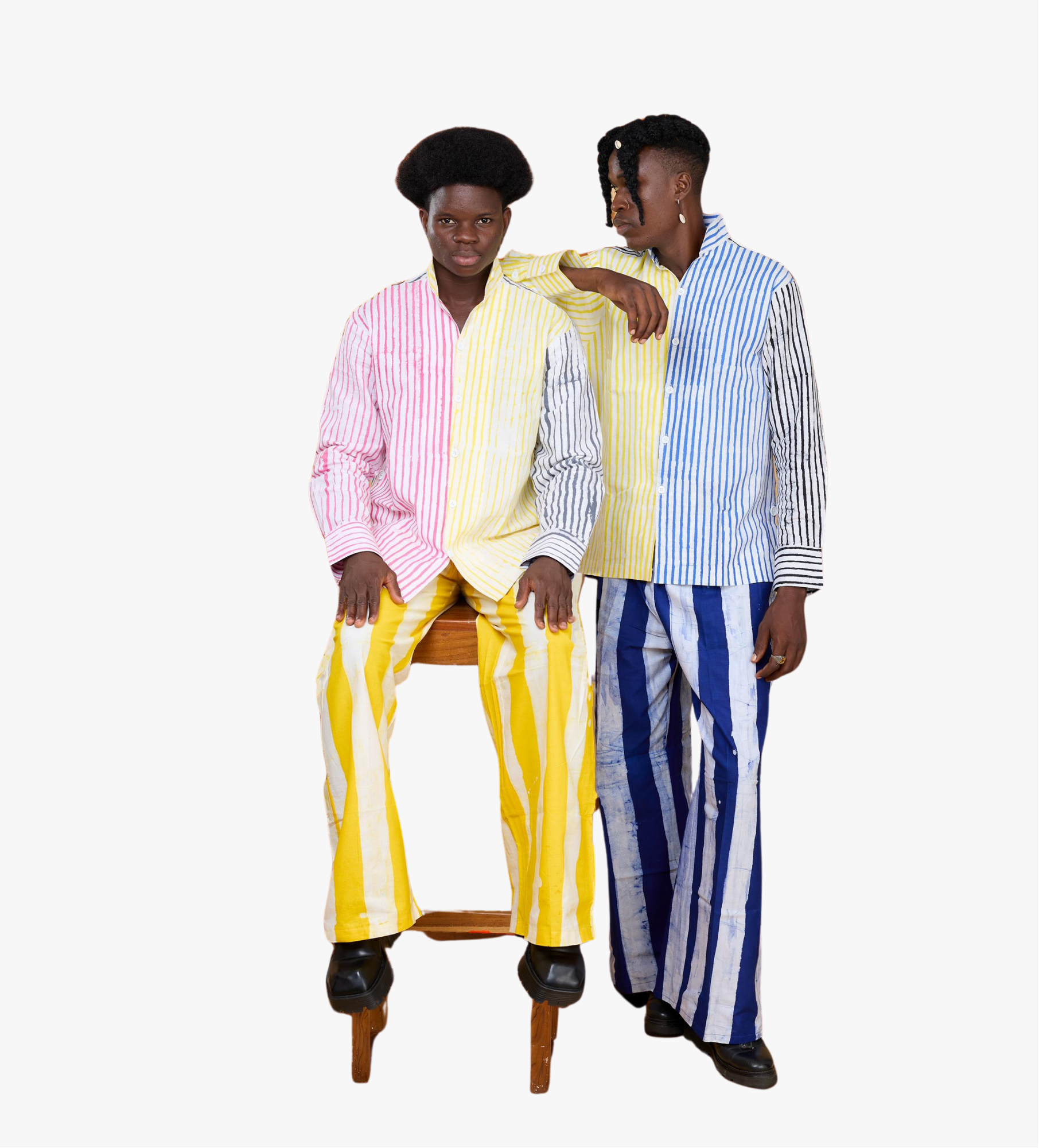 Chemise à rayures colorées - Continuité