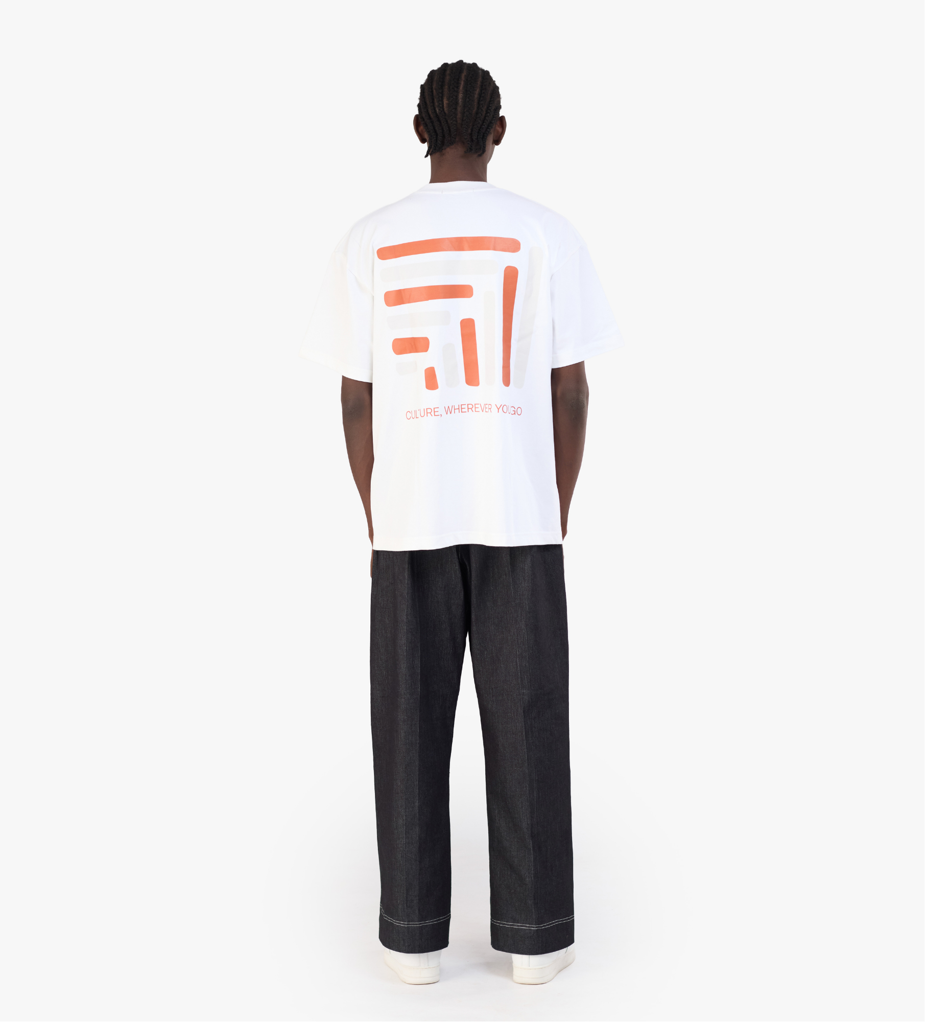T shirt CultureCarry – Blanc Orange Édition