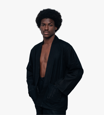 Ensemble Ceinturé – Noir Texturé