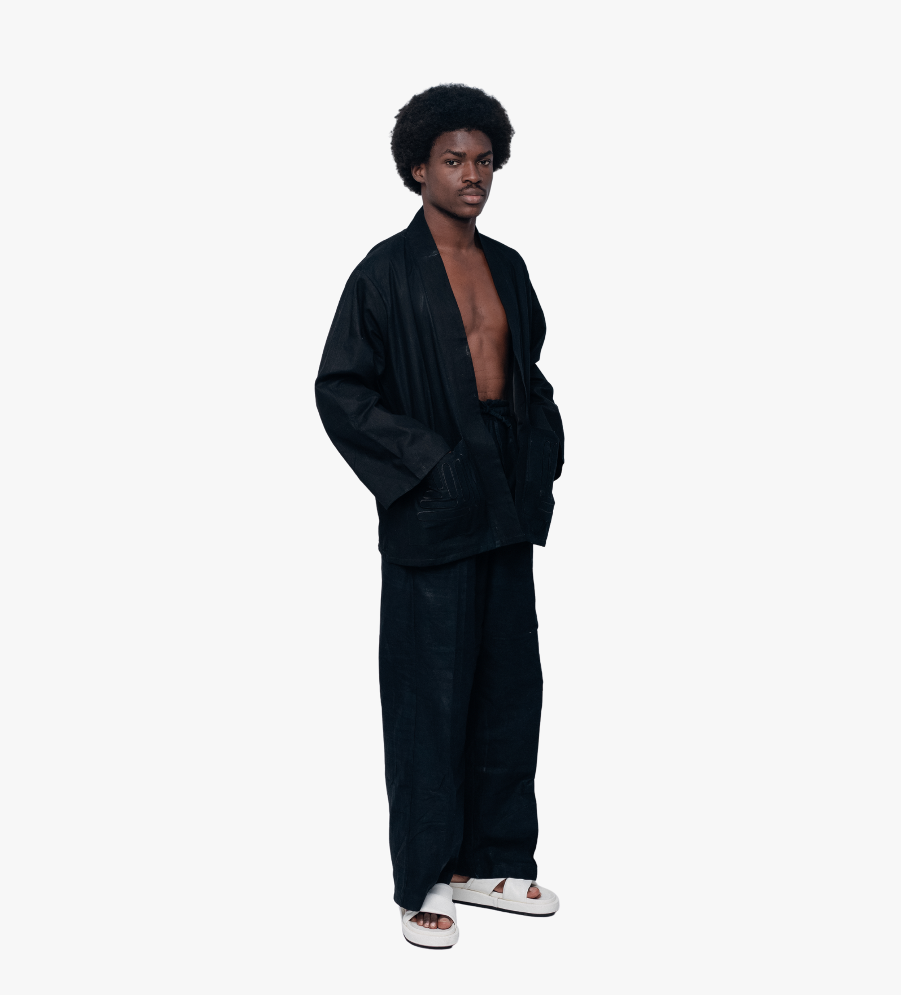 Ensemble Ceinturé – Noir Texturé