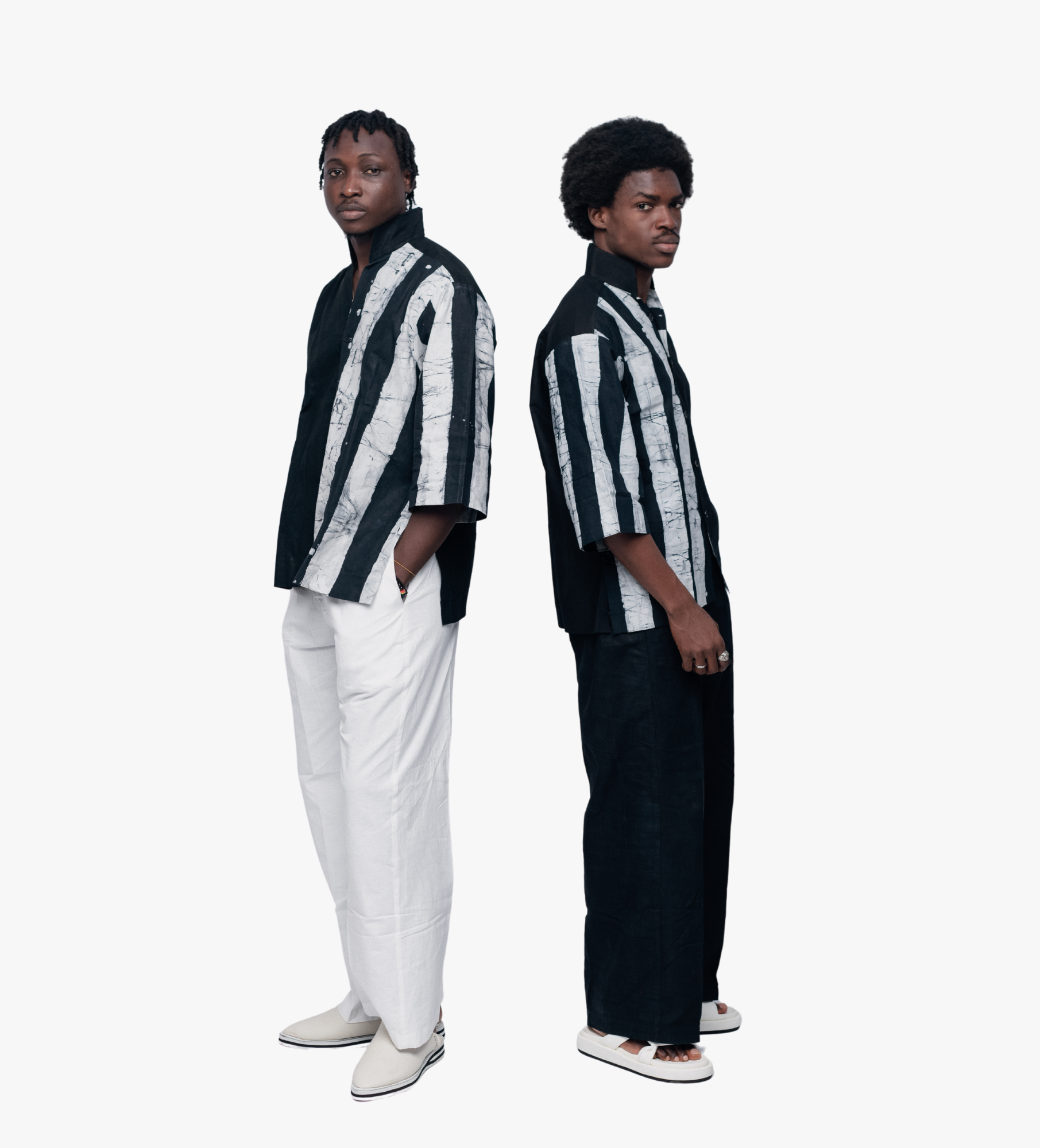 Chemise Tainted Ligne – Noir & Craie