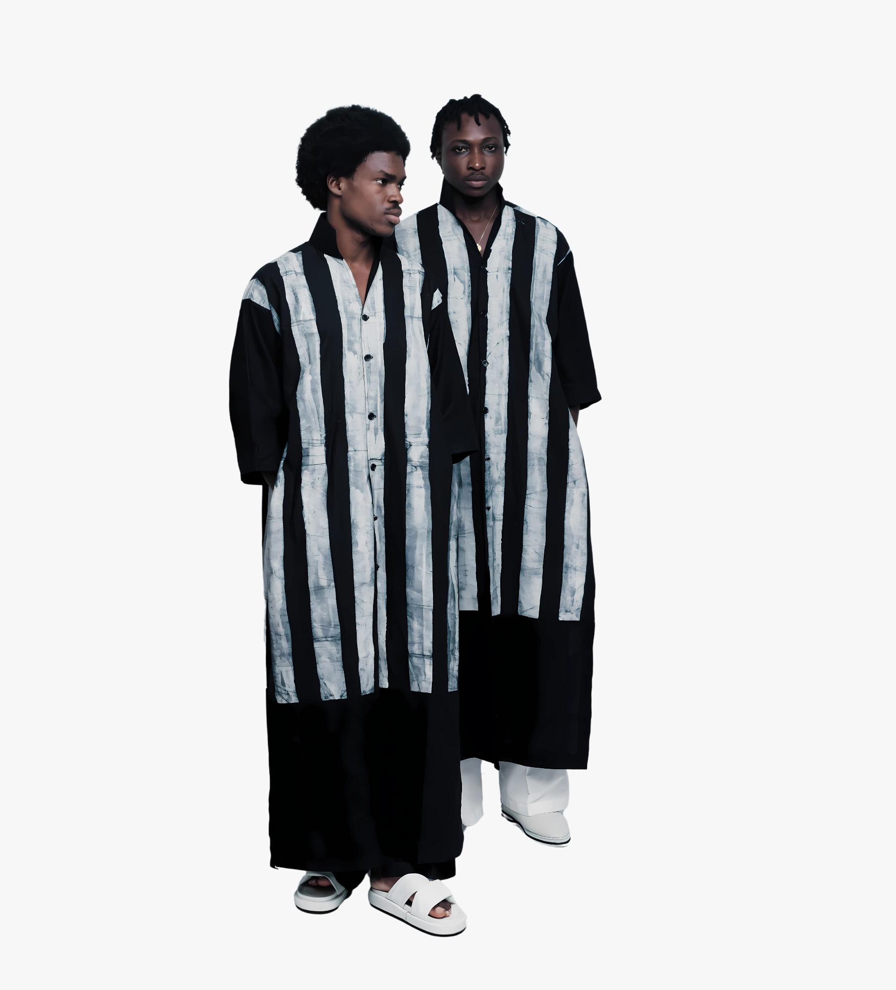 Verticale Sombre – Rayé Brut